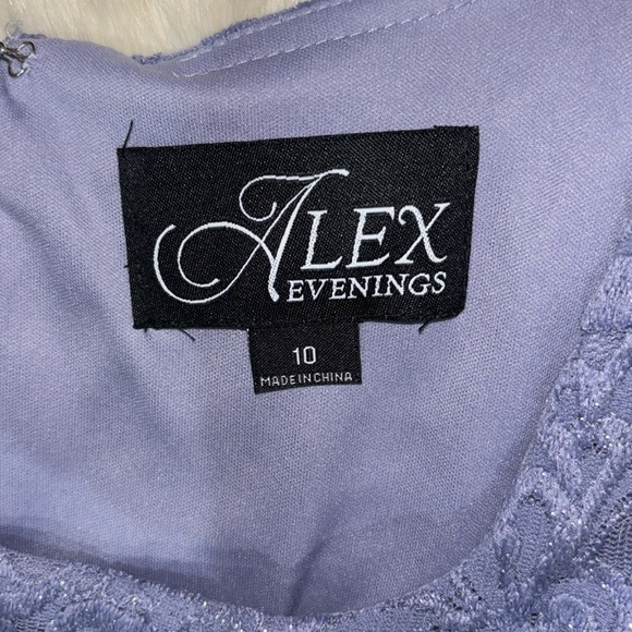 Alex Evenings Embroidered Lace Mock Two-Piece Gown - Picture 7 of 11